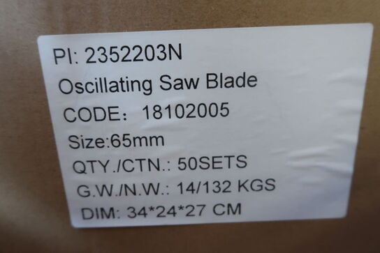 500 pcs. Multicutter Blades 65mm Bi-metal