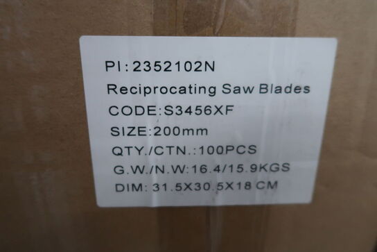 500 pcs. Blades for bayonet saw bi-metal 200mm