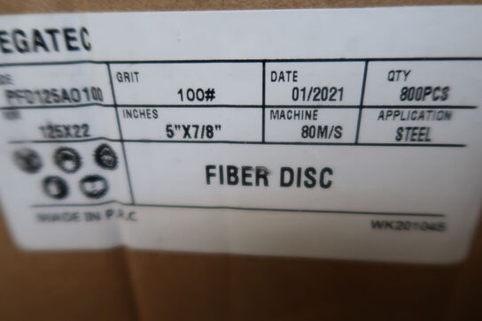 800 pcs. Fiber grinding discs PEGATEC K100