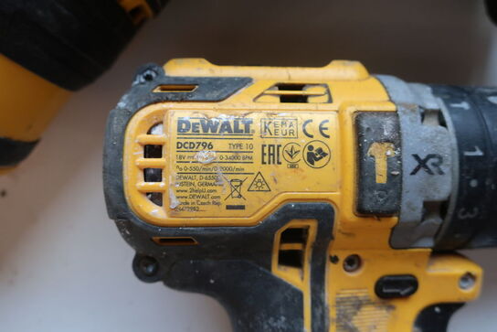 5 stk. akku maskiner DEWALT