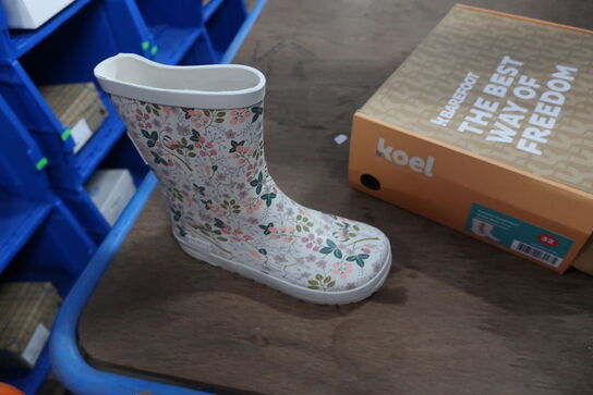 Gummistøvler KOEL K4KIDS Barefoot Wellie Bare Print Str: 32