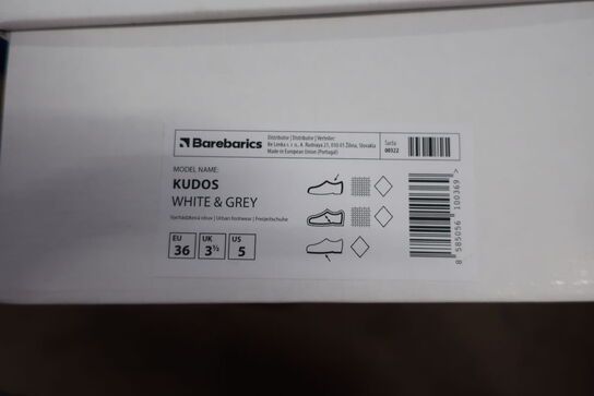 Sko BAREBARICS Kudos White & Grey Str: 36