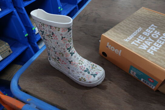 Gummistøvler KOEL K4KIDS Barefoot Wellie Bare Print Str: 32