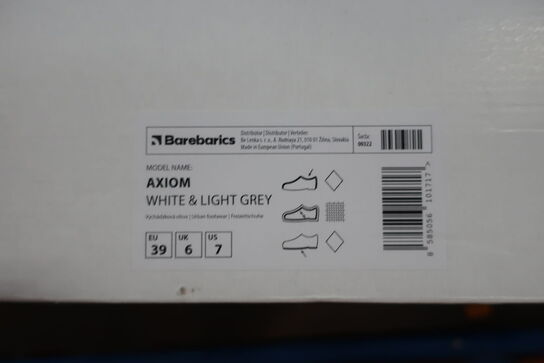 Sko BAREBARICS Axiom White & Light Grey Str: 39