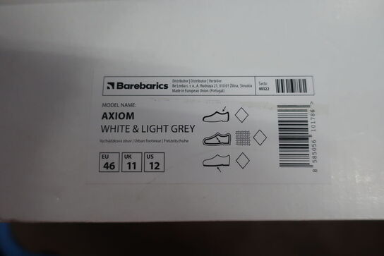 Sko BAREBARICS Axiom White & Light Grey Str: 46