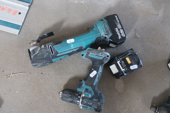 Akku. Boremaskine og finecutter MAKITA