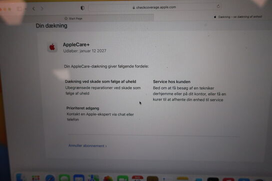 Bærbarcomputer APPLE MacBook Air (M2, 2022) A2681 (læs beskrivelse)