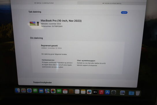 Bærbarcomputer APPLE MacBook Pro (16-inch) A2991 (læs beskrivelse)