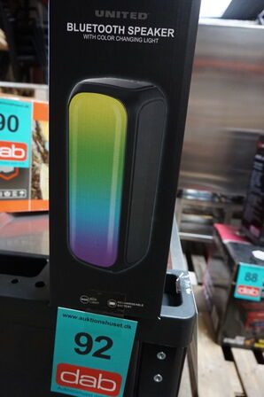 United SPK2405 bluetooth højtaler med LED lys