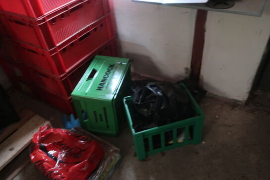 Cykelvogn samt plastkasser