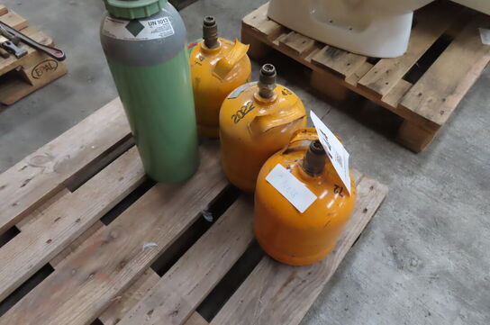 3 stk. gasflasker 
