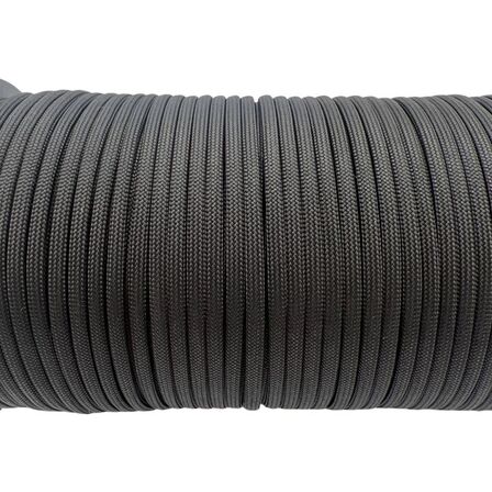 2 stk. Faldskærmsline Paracord 550 100M Sort