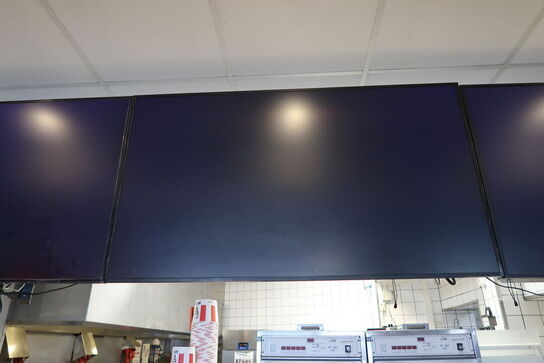 4 stk. fladskærme SAMSUNG, BENQ