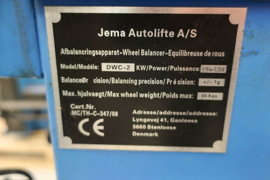 Afbalanceringsapparat JEMA AUTOLIFT DWC-2