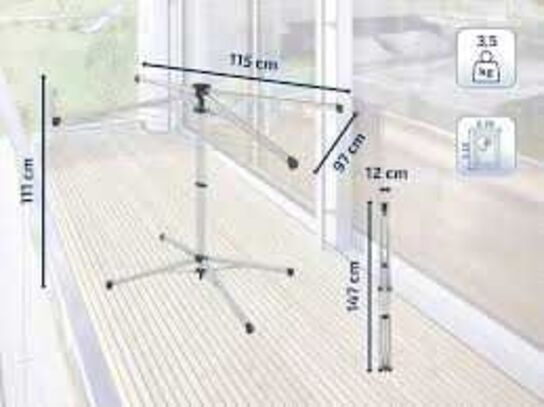 Leifheit Linopop-Up tørrestativ 140 cm