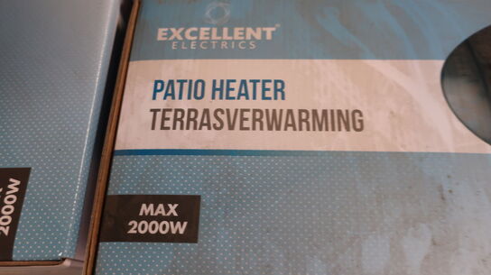 5 stk. terassevarmere EXCELLENT Patio Heater max 2000W