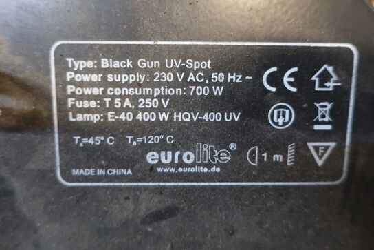 15 stk. UV-spot EUROLITE Black Gun