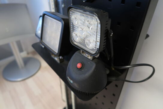 Stander med LED lamper 