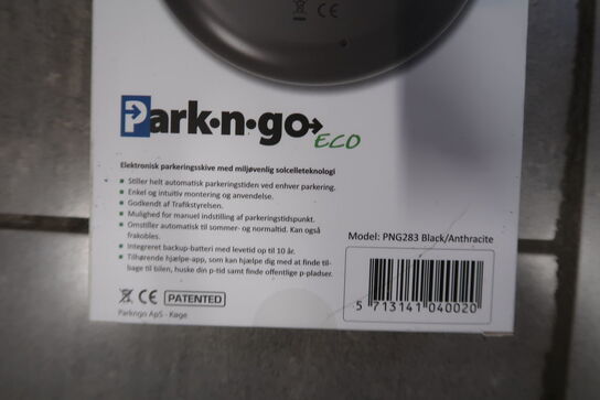 2 stk. PARK-N-GO ECO FS38 Parkeringsskive - Antrazit