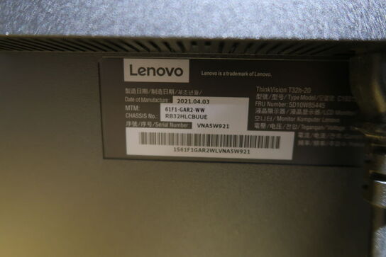 Lenovo ThinkVision T32h-30 31.5" 2560 x 1440