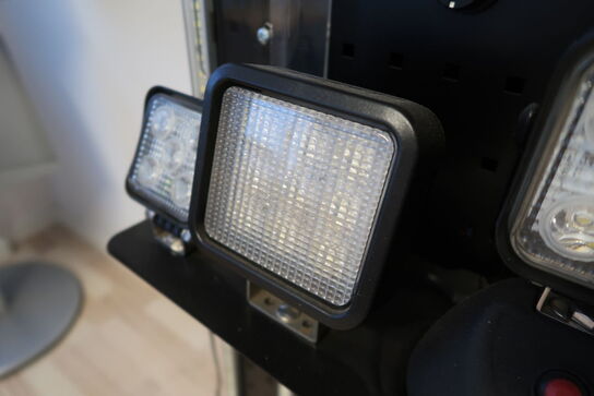 Stander med LED lamper 