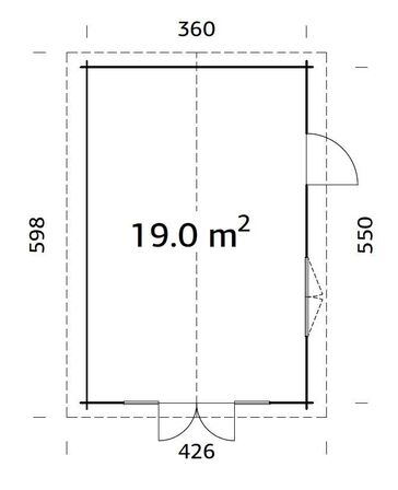 19 kvm. Havehus /kolonihavehus