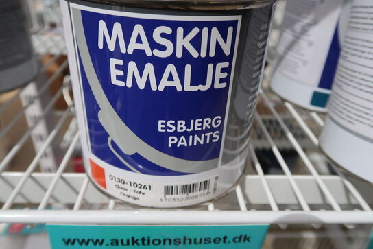 2 stk. Esbjerg Paints Maskinemalje claas-fahr orange 0,75l