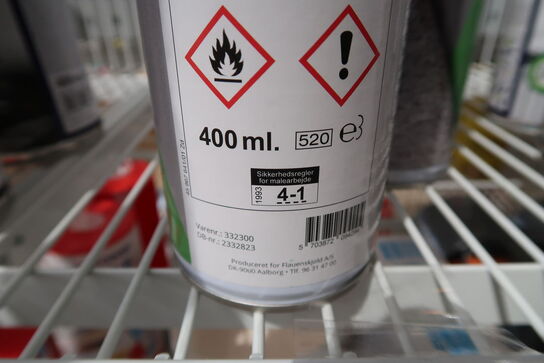 5 stk. Miller træbeton reparationsspray 0,4 liter - hvid