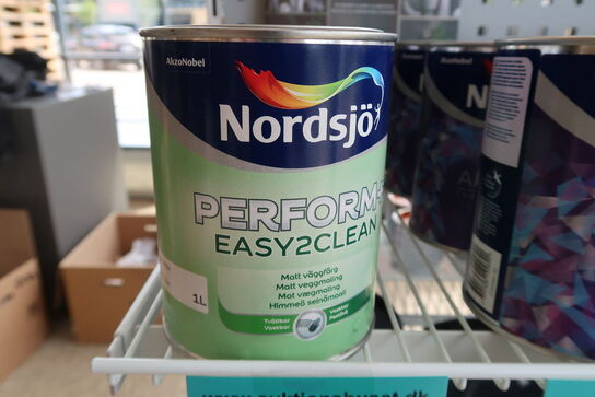 3 stk. Nordsjø Proform+ Easy2Clean mat vægmaling 1 ltr. - Base white