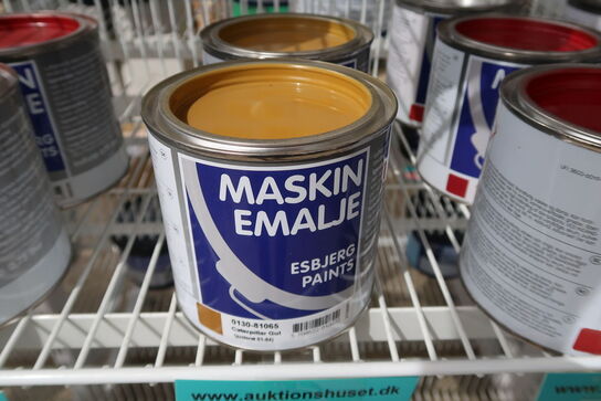 2 stk. Esbjerg Paints Maskinemalje caterpillar gul 0,75l