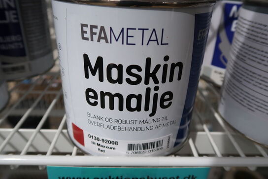 3 stk. Esbjerg Paints Maskinemalje case maxxum rød 0,75l