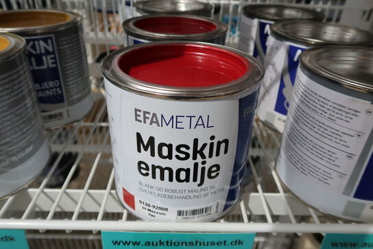 3 stk. Esbjerg Paints Maskinemalje case maxxum rød 0,75l