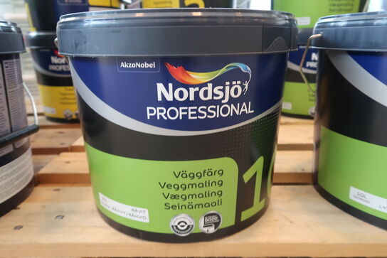 Nordsjø Professional 10 Vægmaling 10 ltr. - Råhvid