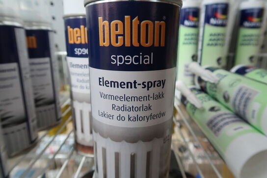 4 stk. Belton 323 Ral 9010 Radiatorspray