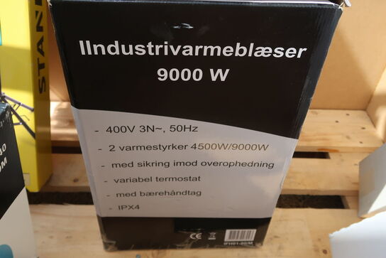 9KW varmeblæser - 9000W, 400V