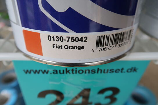 2 stk. Esbjerg Paints Maskinemalje fiat orange 0,75l