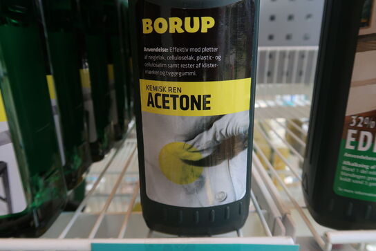 6 stk. Borup Acetone Kemisk Ren 500 ml