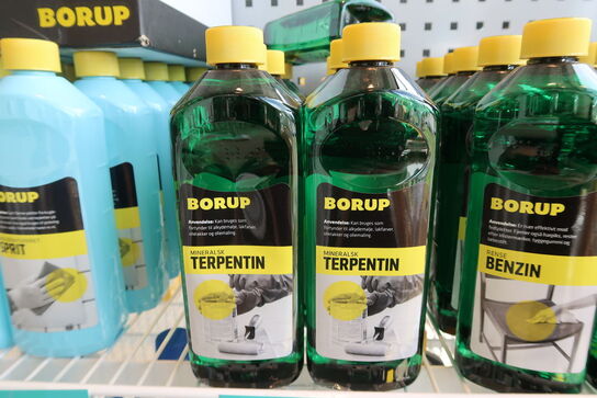 14 stk. Borup Mineralsk Terpentin 0,5 L