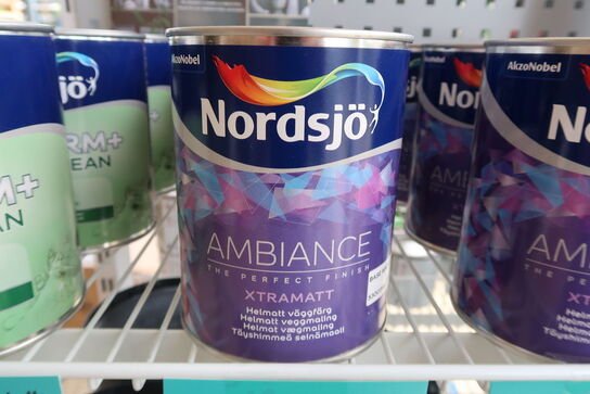 3 stk. Nordsjø Ambiance helmat vægmaling 1 ltr. - Base white