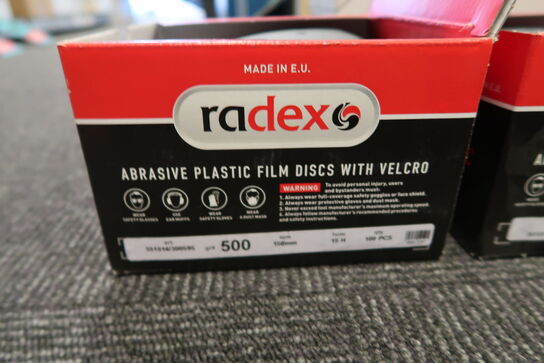 3 ks. Radex Abrasive plastic film discs with velcro gritt 320/500 