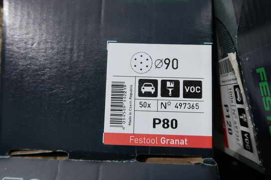 5 ks. STF GR Festool Sandpapir 90mm