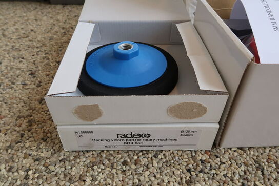 Radex Random Orbital sander 5mm Central Vacuum + diverse udstyr 