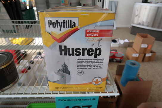 3 st. Polyfilla husrep letvægtsfiller 1 kg