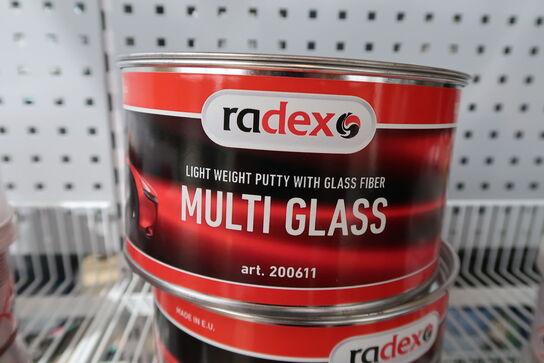 6 stk. Radex Multi glass Light weight putty with glaas fiber - 1000ml