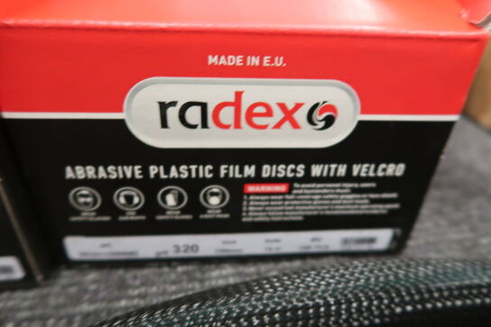 3 ks. Radex Abrasive plastic film discs with velcro gritt 320/500 