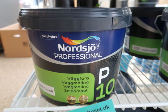 2 stk. Nordsjø Professional P10 Vægmaling 2,325 ltr. - Base clear