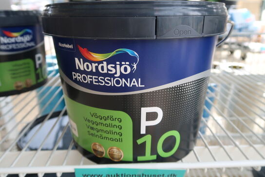 2 stk. Nordsjø Professional P10 Vægmaling 2,325 ltr. - Base clear