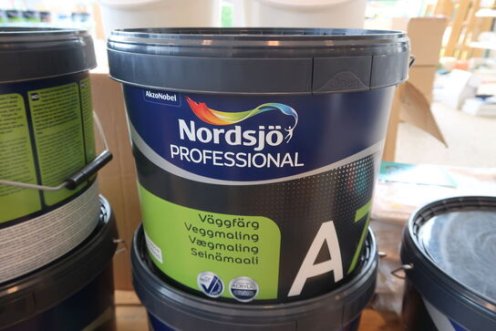 2 stk. Nordsjø Professional A7 Vægmaling 10 ltr. - Lys Råhvid