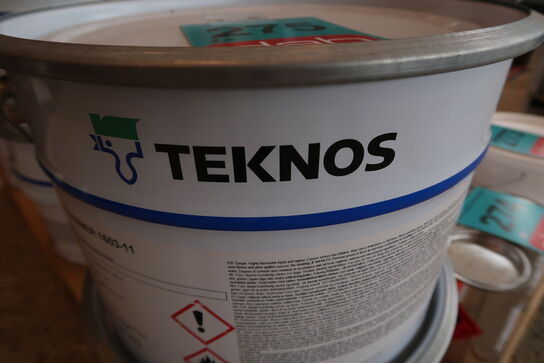 2 stk. Teknos Teknocoat Primer 1633-11 comp. A 10 L - White