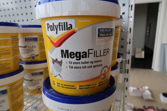 6 stk. Polyfilla megafiller store huller 1 L